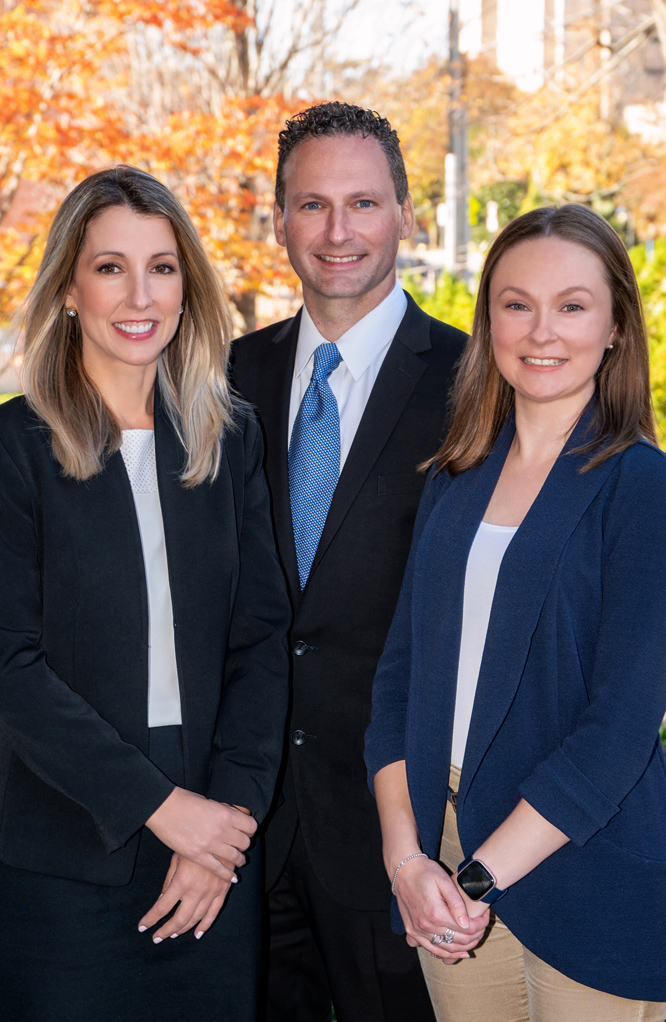 Jennifer Leffler, Jonathan Phillips and Mary Herbert from Leffler Phillips PLC, Fairfax Defense Attorneys